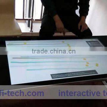 transparent 84" Interactive touch Foil Reusable Side Version/40 points  with competitive price through LCD for window shop