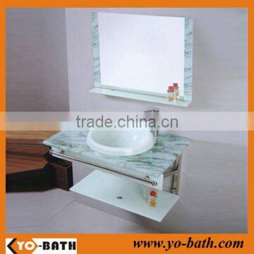 hot sale glass bathroom cabinet YO-G062, glass cabinet