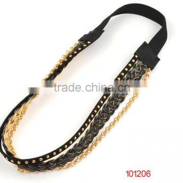 chain braided headband fashion hair accessories