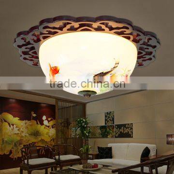 Vintage LED Ceramic Wood Interior Decoration Led Pendant Hanging Chandelier Celling Light Home Light Company Lights photo-6