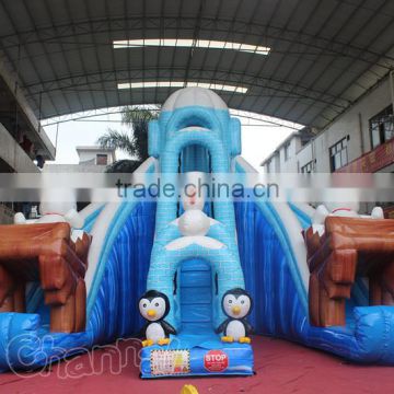 bear polar triple slide giant inflatable dry slide for kids                        
                                                                                Supplier's Choice