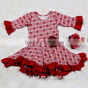 elephant outfit 2015 wholesale children's boutique clothing girls fall boutique outfit with lace ruffle pants set for kids