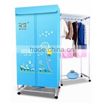 Electric clothes dryer air warmer, free standing clothes dryer