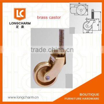 35mm Swivel Castor Brass Castors piano castor for piano from caster wheel factory