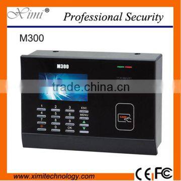 Electronic equipment time attendance M300 rfid card time reader security system TCP/IP and optional rs232&485 doorbell machine