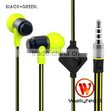 Wallytech WHF-116 For iphone5 For Samsung Metal Earphones