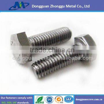 carbon steel DIN933 hex bolt