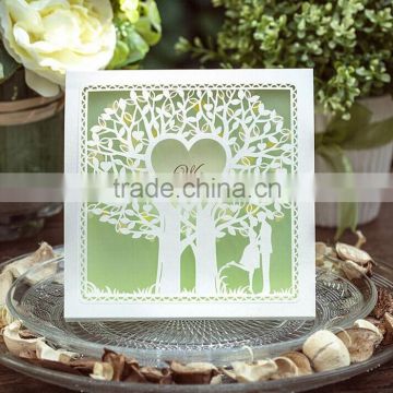 Heart Tree High Quality Invitation Card For Wedding