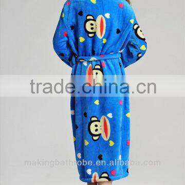 Cheap Ladies' Printed Flannel Bathrobes photo-3