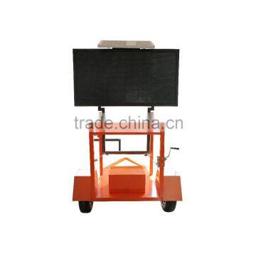 solar led traffic sign board in trailer