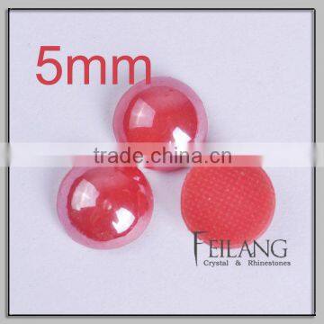 Feilang 5mm hotfix ceramic pearl beads for shoes