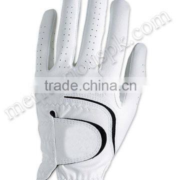 White Leather Golf Gloves