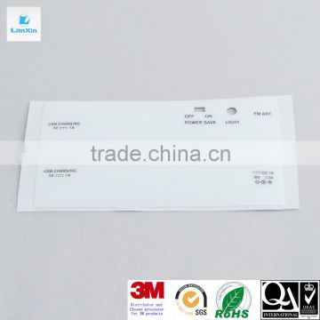 Print White plastic PC board for instruct