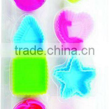 16 pcs assorted-shaped silicone chocolate moulds