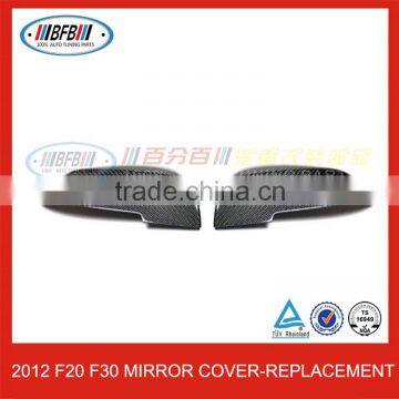 F30 F20 carbon fiber Car mirror covers Replacement Auto Mirror Cap For BMW F30