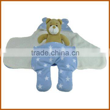 Baby Go-Out Warm Hooded Kids Blanket