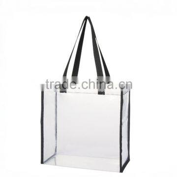 Reusable Luxury Fashion clear tote bag pvc reusable transparent bag