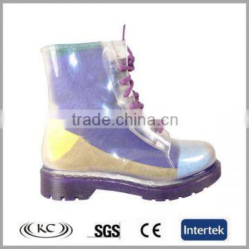 wholesale low price ankle transparent transparent pvc rain boots