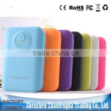 8400 mah colorful portable smart power bank