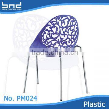 Cheap restaurant furniture plastic dining chair with good price PM024