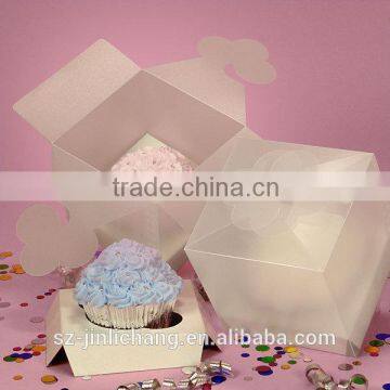 one stander tuck top clear plastic cake box