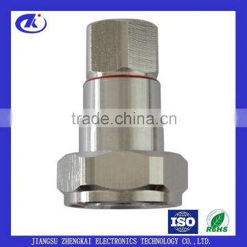 RF DIN straight male connector for 1/2" feeder cable