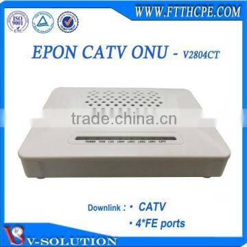 4FE+CATV GEPON ONU CATV Receiver Fiber Optical Node Compatible With ZTE/Huawei OLT photo-4