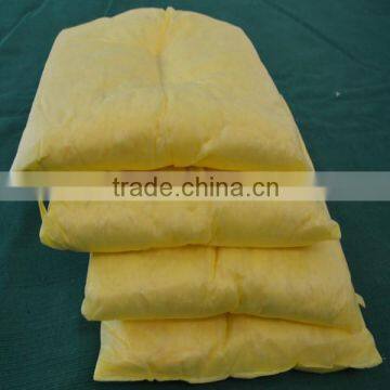 Super absorbent polymer / chemical absorbent pillow