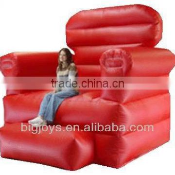 inflatable red sofa,large sofa model for advertising