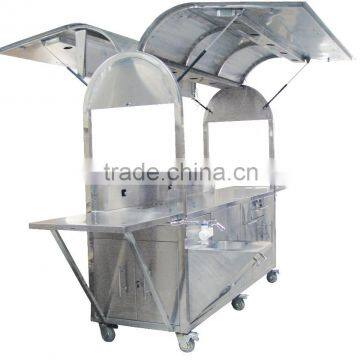 Factory Price Stainless Steel Mobile Espresso Coffee Cart photo-6