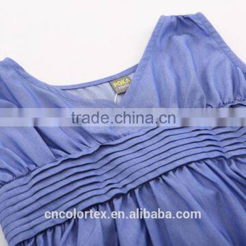 Girls Summer Cross-over Collar Bowknot Pleated Princess Vest Skirt photo-3