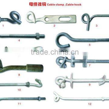 cable clamp, cable hook