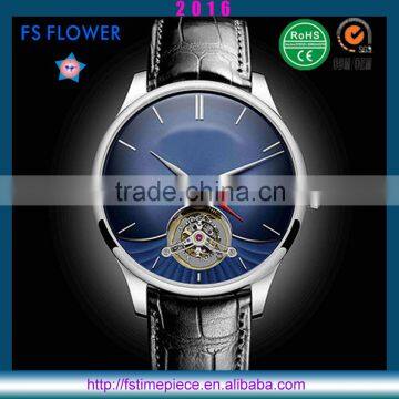 FS FLOWER - Fascinated Watch Collections Germany Design Brand Stainless Steel Case Leather Band Men Watch Automatic