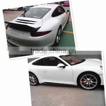 carbon fibre front lip spoiler and rear diffuser for POR 991 V style