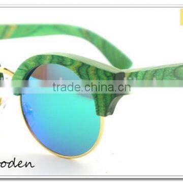 Trade Assurance 2015 New Products Wooden Sunglass Bamboo Sun Glasses Half Wood Frame Fashion Eyewear Skateboard Wood Glasses