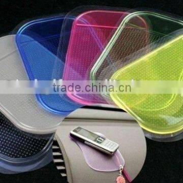 pu material strong transparent sticky mat for mobile phone
