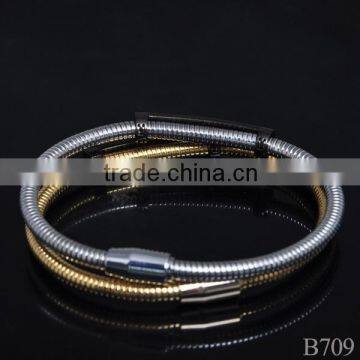 New Gold Magnetic Bracelet With Ruby Stone for Party