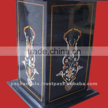 Manufacture Inlay Marble Pedestal