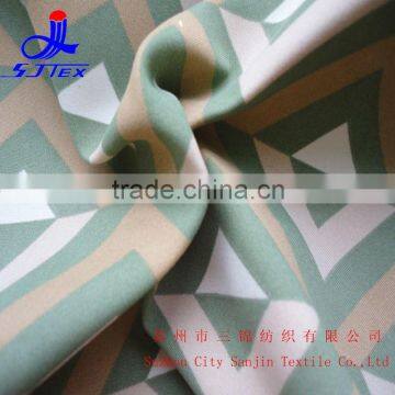 Printed Stain Peach Skin Fabric