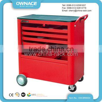 4 Drawers Professional Metal Tool Chest Roller Cabinet with Wheels