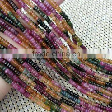 3*5mm natural rondelle tourmaline beads for sale