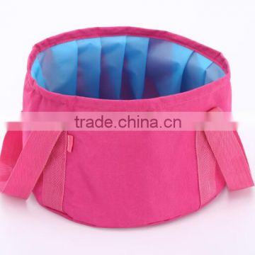 High quality Folding Waterproof Fishing Bucket / Camping Wash Basin / Portable Travelling Storage Bag