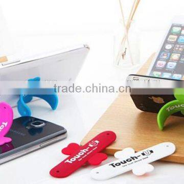 Hot selling high quality holder sticker on back of phone,silicone cell phone credit card holder