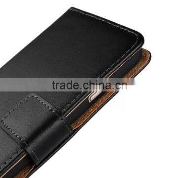 Genuine 100% Real Leather Wallet stand case for SAMSUNG GALAXY S5 i9600