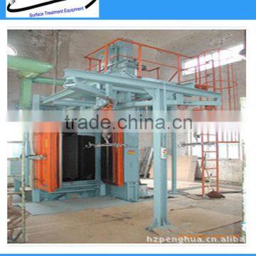 hook type blasting shot blasting pots for volume-product cleaning