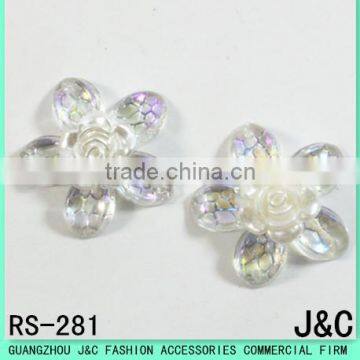 25 flower-shaped AB color Acrylic stone