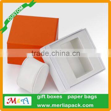 Fashion 1 Slot PU Leather Watch Box Display Case Presentation Paper Watch Box Only