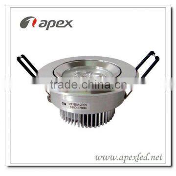 led Downlight led spotlight movable angle 3w AC85-265V LED ceiling light