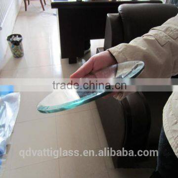 Ultra White Glass Straight Edge Tempered Transparent Toughened Glass Tempered Bevelled Glass