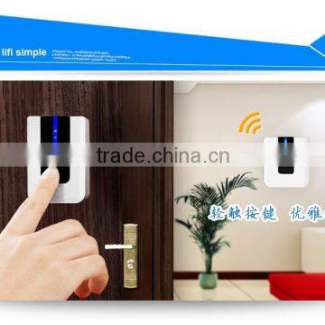 Wireless door chime with 52 music tones 300m working distance multi receivers with battery AC power